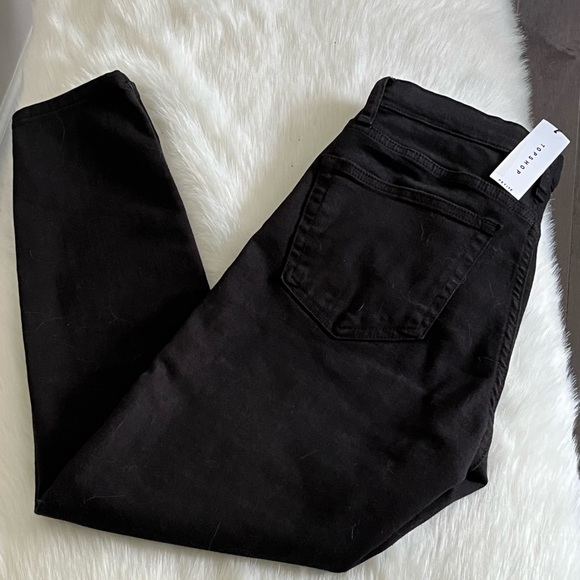 NWT TopShop Jamie Petite High Waist Skinny Black Jeans W28 To Fit L28 US6 - Picture 6 of 9